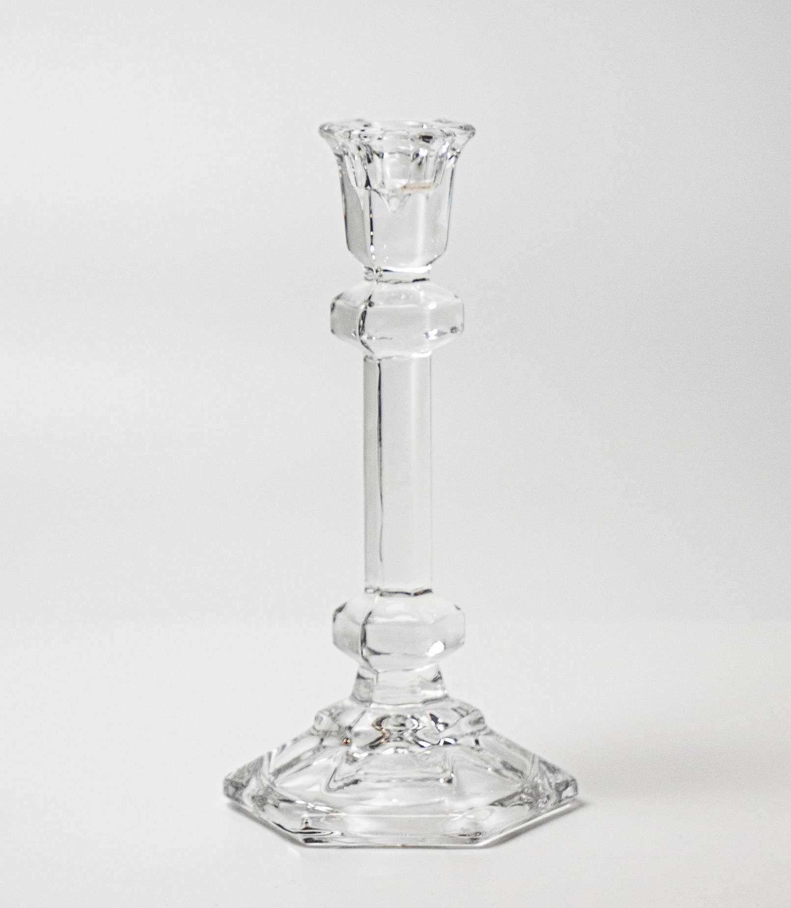 TALL GLASS candle holder Allgoodthings Rentals & Styling