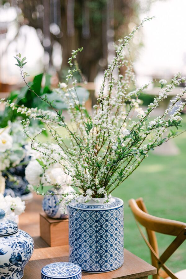 bình hoa gốm sứ xanh blue porcelain cho thuê