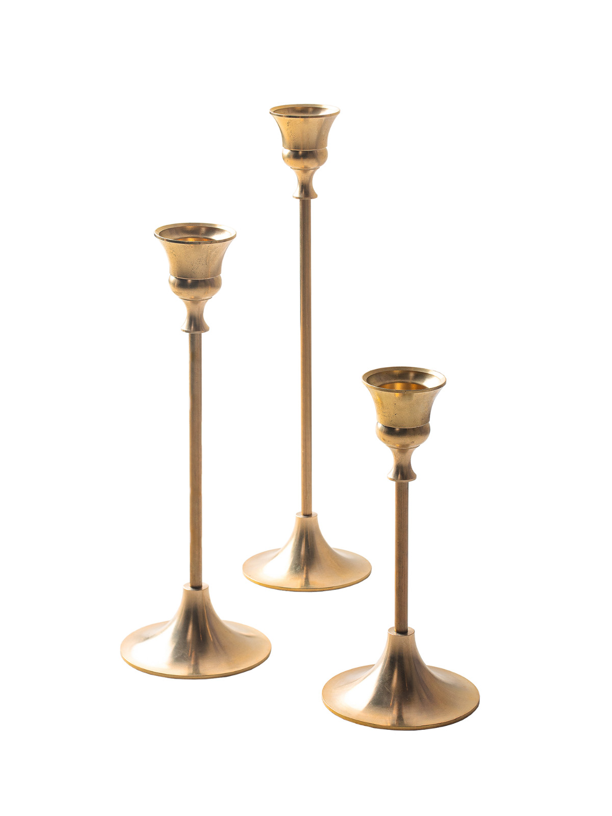 (Clean) Taper candle holder, Basic Gold
